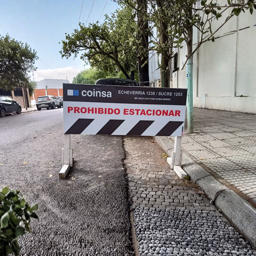 Caballete Prohibido Estacionar